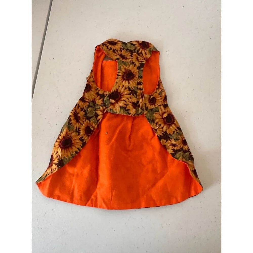 Lulu Belle’s Closet Sunflower Dog Dress Size M – Adorable Pet Outfit